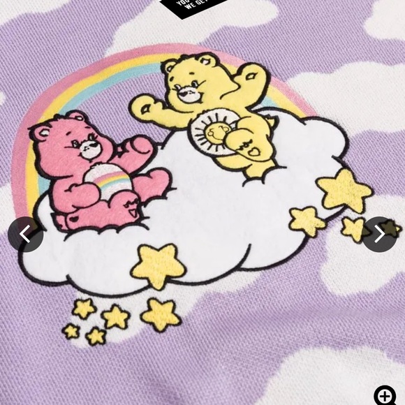 Truffle Shuffle Care Bears Cloud Knitted Cardigan 🌈☁️ 🐻 💖💜 - Picture 9 of 10